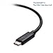 Certified Cable Matters 40 Gbps Thunderbolt 3 Cable (USB C Thunderbolt Cable) in Black 3.3 Feet Supporting 100W Charging
