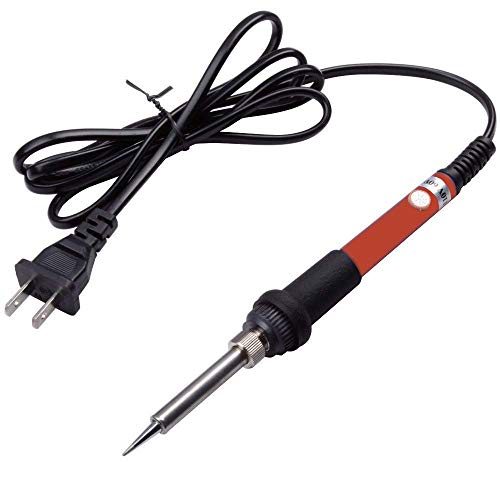 GLE2016 Electric Soldering Iron Kit 60W Adjustable Temperature Welding Soldering Iron with 5pcs Different Tips, 1 Solder Wire 1.0mm Dia. (Soldering Irons)