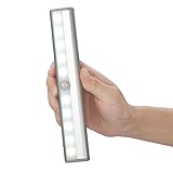 LED Motion Sensing Light. QVOIT Stick-on Portable 10-LED Closet Cabinet LED Wireless Motion Sensing / Stairs Light / Step Light (Battery Operated)