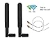 8dBi 2.4GHz 5.8GHz Dual Band Omni-Directional WiFi RP-SMA Antenna + 35cm U.fl/IPEX to RP-SMA Female Pigtail Cable for Mini PCIe Card Routers Repeater Desktop PC FPV UAV Drone PS4 Build