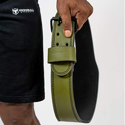 Iron Bull Strength 7mm Leather Weight Lifting Belt 4" Wide Tapered