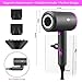Hair Dryer, slopehill Professional Salon Negative Ions Hair Blow Dryer for Fast Drying, Lightweight Bioceramic with Powerful Hot/Cool Wind, 3 Magnetic Attachments,UL Approved