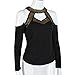 FAPIZI ♥ Women Blouse ♥ Sexy Fashion Long Sleeve Off Shoulder Women Top T Shirt Blouse (L, Black)
