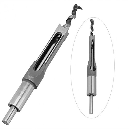 image for ZKer 2Pcs Woodworking Square Hole Drill Bit Sets Wood Mortise Chisel T