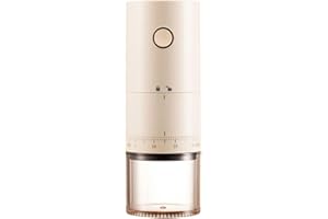 TOBEFORT Portable Electric Burr Coffee Grinder with 38 Adjustable Grind Settings - USB Rechargeable Ceramic Core Conical Burr, Coffee Bean Grinder for Espresso, French Press, Travel, Camping, Home & Office Use