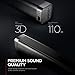 Bomaker 2.0 Channel Sound Bars for TV, Built-in Subwoofer, Bluetooth, 3D Surround Sound System, Optical, RCA Cable Includedthumb 1