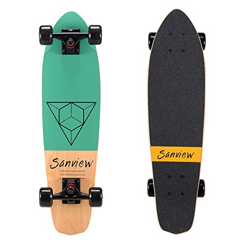 SANVIEW Complete 28inch Cruiser Skateboard 