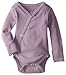 L'ovedbaby unisex baby Organic Cotton Kimono Bodysuit, Lavender, 0-3 Months US