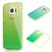 AIIYG DS(TM) Samsung Galaxy S7 Edge, G9350 Gradient Color Mirror Soft TPU Case with Shockproof PC Bumper for S7 Edge (Green)