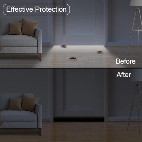 Door Draft Stopper–Door Draft Blocker, Under Door Seal Guard for Noise, Cold Air, Dust & Insects–Weatherproof Soundproof Door Sweep for Home, Office & Garage–Easy Install, Adjustable & Durable (37")