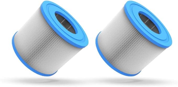 WAVE Replacement Hot Tub Filter | Compatible, Lazy Spa (bestway), Clever Spa, Relxtime and Intex (2 Pack, Cartridge/Non-Threaded)