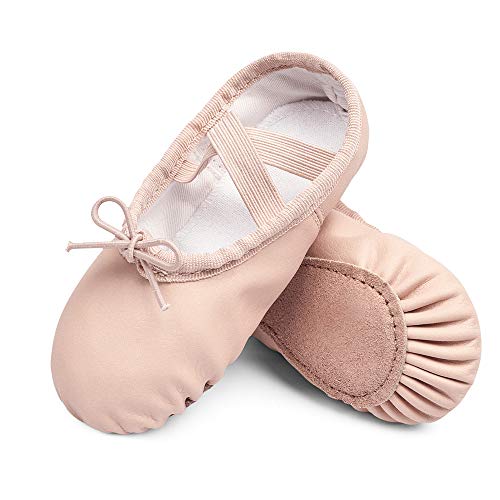 STELLE Girls Ballet Dance Shoes Slippers for Kids Toddler (Ballet Pink New, 1ML)