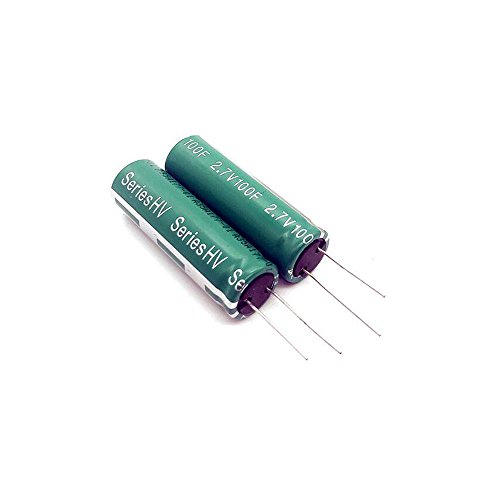 PoiLee 3 Pcs Super Capacitor 2.7V 100F Farad Capacitance Winding Type Energy Storage Capacity