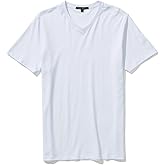 Robert Barakett V Neck Short Sleeve Pima Cotton Casual Solid Mens T Shirt