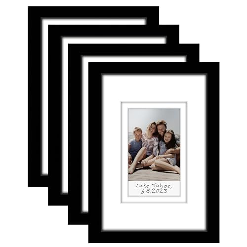 Americanflat 4x6 Picture Frame Set of 4 - Use as