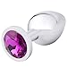 AKStore Large Super Quality Deluxe Steel Fetish Plug Anal Butt Jewelry for Fetish Kinky Sex Love Games Personal Sex Massager Good Valentine 'S/Birthday Gift (Purple)