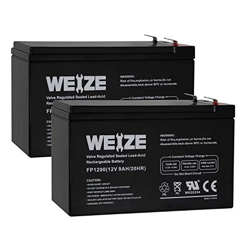 Weize 12V 9AH Rechargeable SLA Battery For APC UPS Computer Backup Power (BX1300LCD), APC Back-UPS NS 1250, 2 PACK - Thumbnail 6
