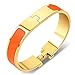 Gold & Orange Buckle Bangle bracelet