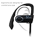 UCero Waterproof Bluetooth Sports 4.1 Headphones Wireless Earhook in Ear Earphones with Mic and APT-X Secure Fit Running,Cycling,Hiking for iPhone 7,7Plus,Samsung S6 and Other Devices(Black-Blue)