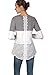 Chvity Winter Shirts for Women Casual Color Block Long Sleeve T Shirts Tops Loose Tunic Blouses with Striped Hem