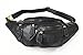 Polare Natural Leather Fanny Pack Waist Bag Black Large