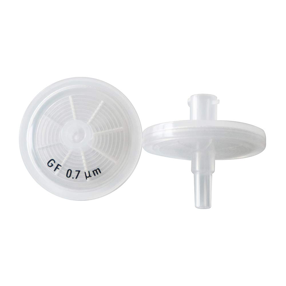 Glass Fiber (GF) Syringe Filters 25mm Diameter 0.7μm Pore Size For Pre-Filtration Filters [CASE OF 100pcs] by Allpure Biotechnology (GF-25mm-0.7μm)