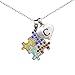 Autism Necklace with Initials (C, One Size)