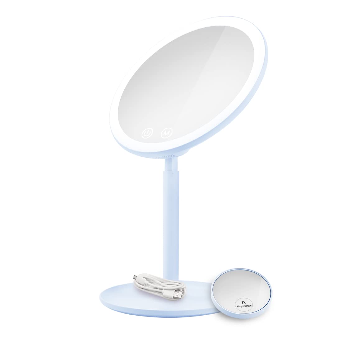 EMKE-Espejo-de-Mesa-con-iluminacion-Recargable-Espejo-de-Maquillaje-con-iluminacion-y-Regulable-13-aumentos