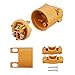 Miady 15 Amp Replacement Plug/Connector Set, 125 Volt NEMA 5-15P & 5-15R Straight Blade Plug Grounding Type/UL listed, (5 SET, Yellow)