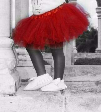 belababy Newborn Girls Tutu 5 Layers Tulle Dress Up Skirt, Red