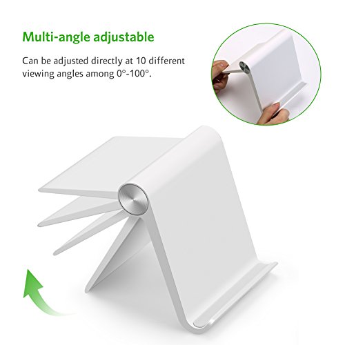 UGREEN Tablet Stand Holder for ipad, Nintendo Switch, Samsung Tab, Galaxy S7 Smartphones, E-readers and Tablets (White)