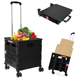 Foldable Utility Cart Folding Portable Rolling