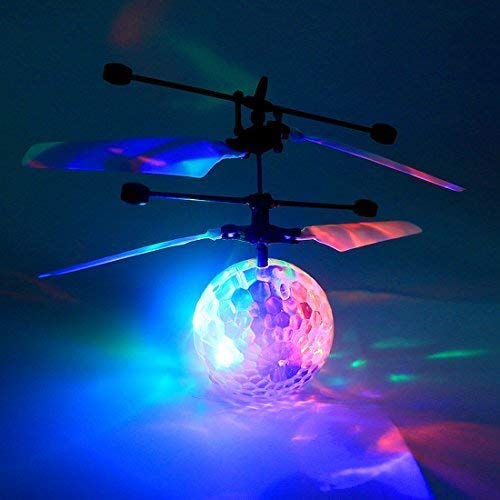 LISOPO Kid RC Toys, RC Flying Ball, Infrared Induction Helicopter Ball with Shinning LED Lights Built-in and Remote Control Toys for Boys and Girls