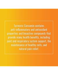Curcumina de Cúrcuma de alta calidad, 1400 mg con 95% de Curcuminoides y absorción superior de...