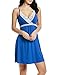 Hotouch Sleepwear Womens Chemise Nightgown Full Slips Lace Sling Dress Sexy Lingerie S-XXL