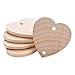 Heart Shaped 1-1/2 inch Real Wooden Board Tags – Wooden Tags for Birthday Boards, Chore Boards or Other Special Dates - Bag of 25