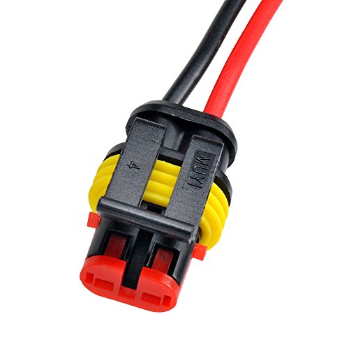 5 Kit 2 Pin Way 2016 AWG Waterproof Connector Wire Harness IP67 AMP