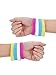 SATINIOR Women 80s Accessories, Headband, Neon Earrings, Fishnet Gloves, and Leg Glove for Halloween Cosplay (Set B)