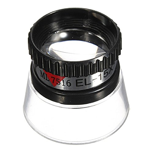 Portable 15X Monocular Magnifying Glass Loupe Lens Jeweler Tool Eye Magnifier