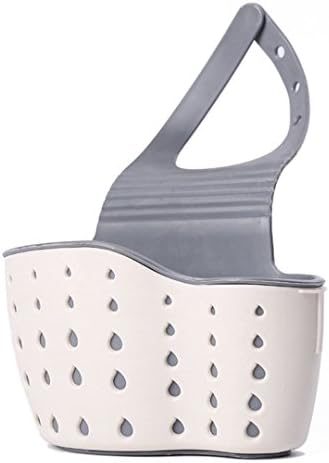 Sponge Holder Sink Caddy Soap Holder for Kitchen Organization Plastic Storage Baskets (beige)