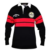 Guinness Men's Black & Red Toucan Rugby Shirt