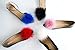 Detachable RED Feather Pom Pom Shoe Clips Set of 2