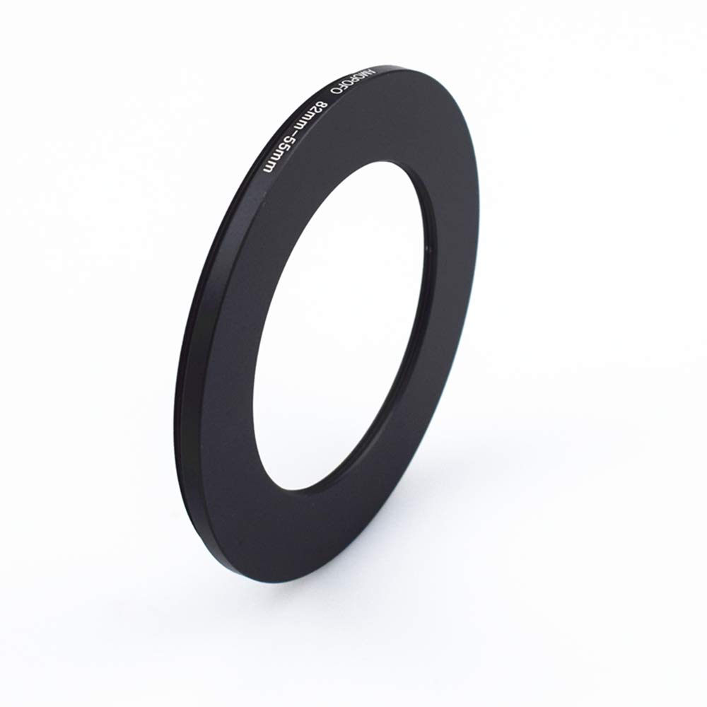 82 mm to 55 mm Camera Reducing Filter Adapter, 82 mm - 55 mm Step-Down Filter Adapter Ring from Camera Lens with 82 mm Filter Thread to 55 mm Filter Ring
