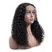 BLY Curly Human Hair Lace Front Wigs Mongolian Kinky Curly Virgin Hair 8 Inch 150% Density 13x4 Lace Front Wigs for Black Women Pre Plucked with Baby Hair
