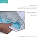BLISSBURY SpineRight ​Adjustable Water Pillow with Ultra Soft White Cover, Bamboo and Polyester, Queen Size - ​Side​ ​Sleeper, Pregnancy, and Neck Support Pillows - Quilted, Premium, Luxurious Bedding