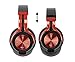 PowerLocus P3 Bluetooth Headphones Over-Ear, [26h Playtime] Wireless Hi-Fi Stereo Headphone, Foldable with Mic, Deep Bass, Wired Mode for Cell Phones/Laptop/PC/TV (Black/Red)thumb 3