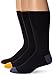 Dockers Men's 3 Pairs Classics Metro Crew Socks, Navy/Assorted, Shoe Size: 6-12