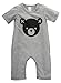 2016 Newborn Baby Girls Boy Bear Romper Playsuit Outfits Cotton Clothes 0-24M (18-24 Months, Gray)