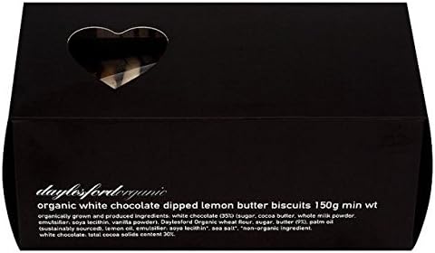Daylesford Organic White Chocolate-Dipped Lemon Biscuits - 150g