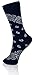 Triple 9 Shop Bandana Casual Crew Socks with Free Gift Bandana (10-13, Navy)